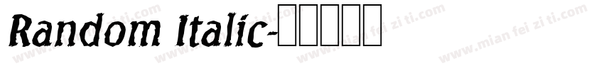 Random Italic字体转换